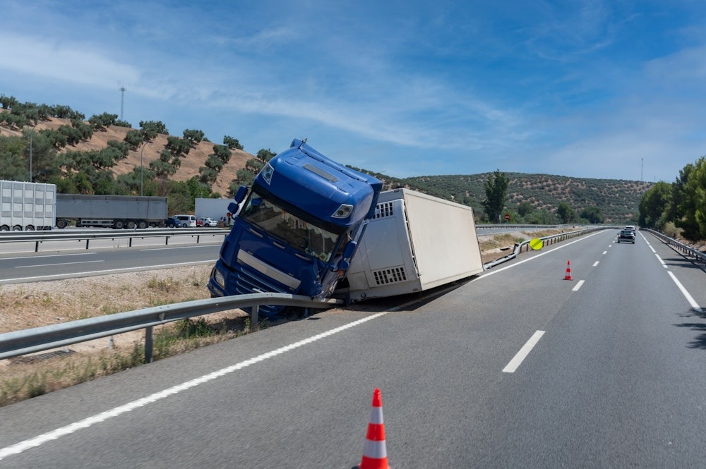 truck accident barrier